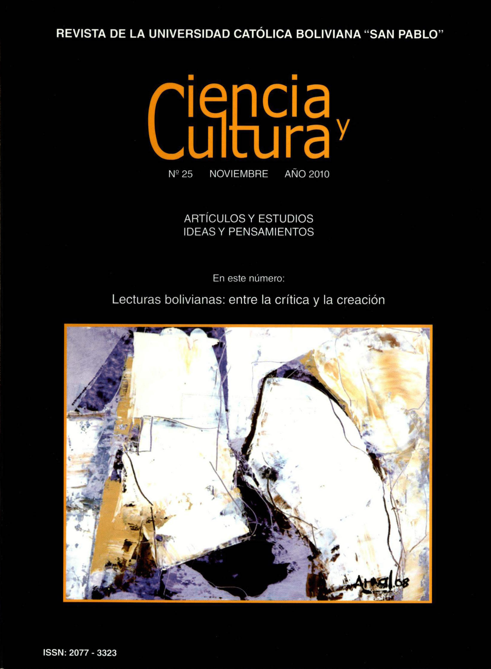 					Ver Vol. 14 Núm. 25 (2010): Lecturas bolivianas: entre la crítica y la creación
				