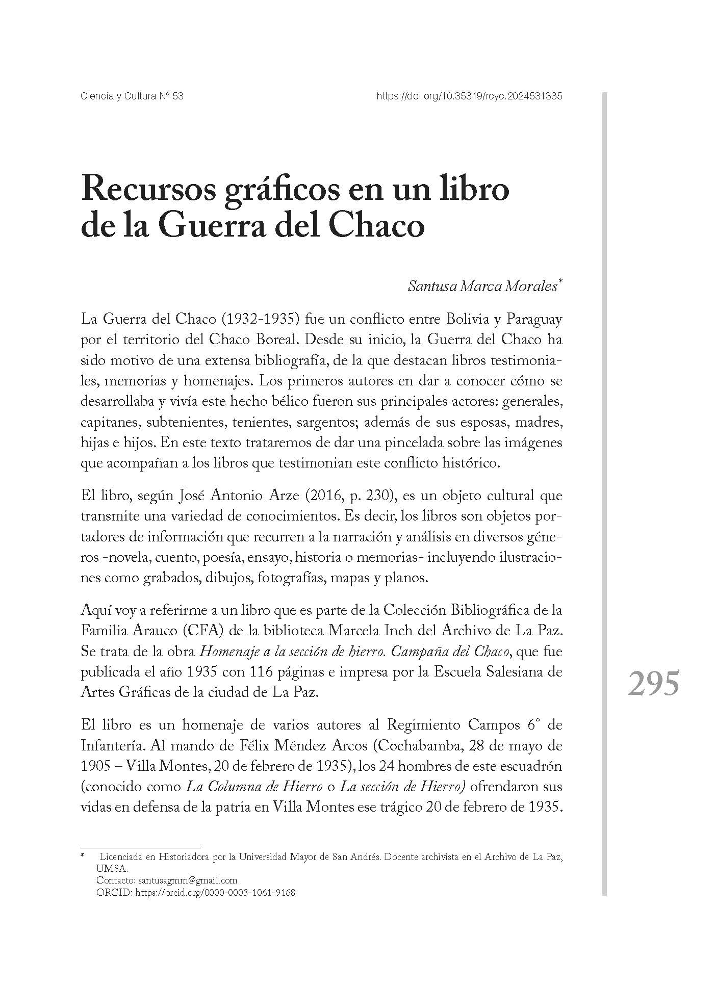 Recursos gráficos en un libro de la Guerra del Chaco