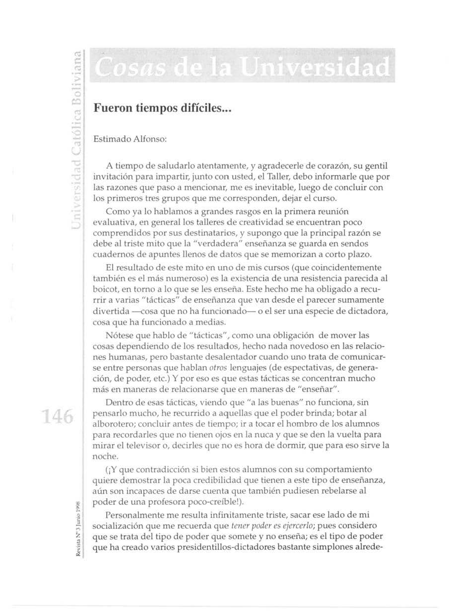Cosas de la Universidad