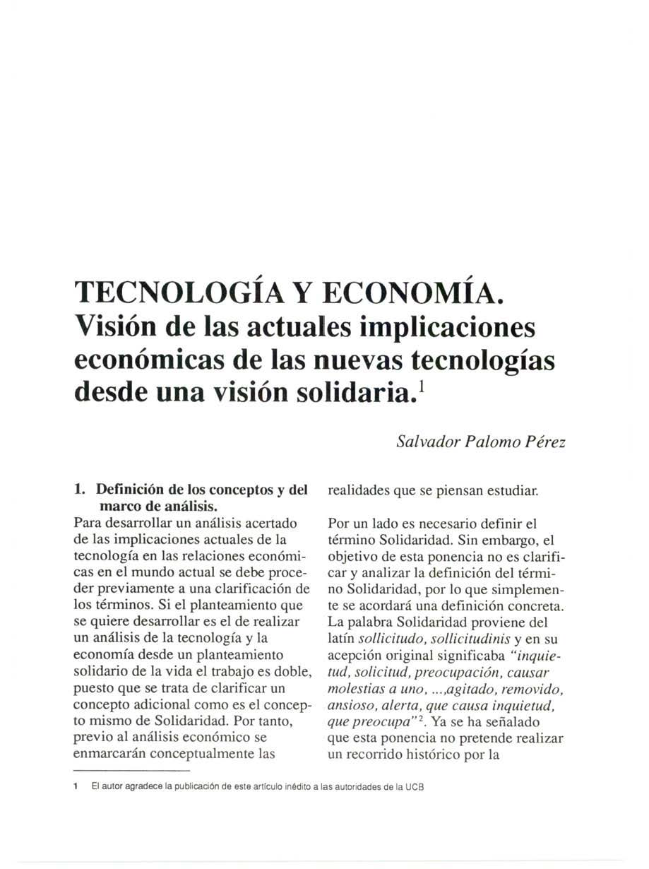 Tecnología y economía