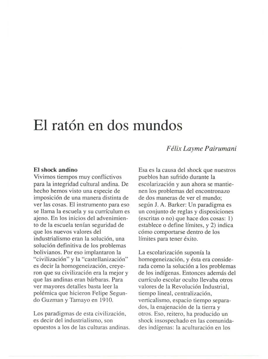 El ratón en dos mundos